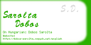 sarolta dobos business card